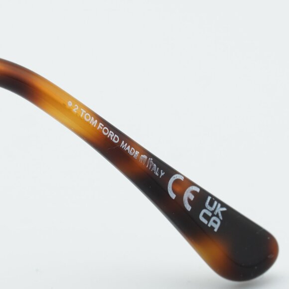 Tom Ford FT6048-B 030 Eyeglasses Deep Gold 59mm Square Frame, Blue Light Block - Picture 6 of 9